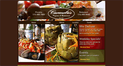 Desktop Screenshot of carmelasristorante.com