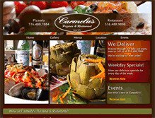 Tablet Screenshot of carmelasristorante.com